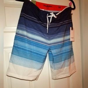 NWT MENS BOARD SHORTS SWIM SURF  POCKETS BACK POCKET VELCRO